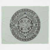 Mexican Aztec Sun Stone Mayan Calendar 1 Fleece Deken (Voorkant (Horizontaal))