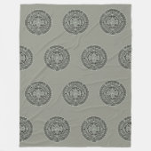 Mexican Aztec Sun Stone Mayan Calendar 1 Fleece Deken (Voorkant)