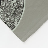 Mexican Aztec Sun Stone Mayan Calendar 1 Fleece Deken (Hoek)