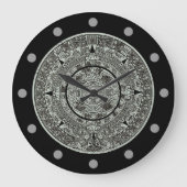 Mexican Aztec Sun Stone Mayan Calendar 1 Grote Klok (Voorkant)