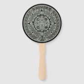 Mexican Aztec Sun Stone Mayan Calendar 1 Handwaaier (Achterkant)
