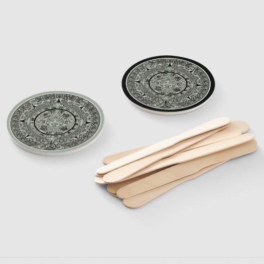 Mexican Aztec Sun Stone Mayan Calendar 1 Handwaaier (Niet-gemonteerd)