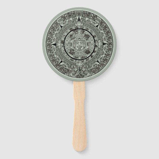Mexican Aztec Sun Stone Mayan Calendar 1 Handwaaier (Voorkant)