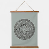 Mexican Aztec Sun Stone Mayan Calendar 1 Hangend Wandkleed (Voorkant)