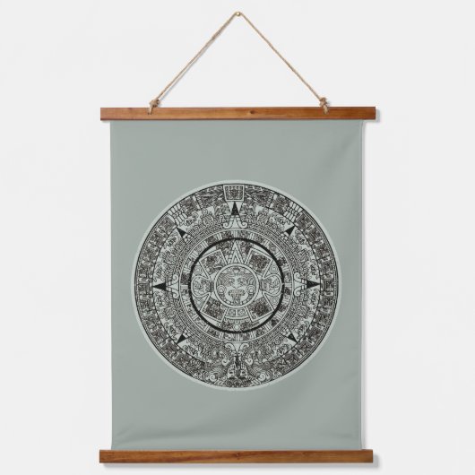 Mexican Aztec Sun Stone Mayan Calendar 1 Hangend Wandkleed (Voorkant)
