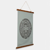 Mexican Aztec Sun Stone Mayan Calendar 1 Hangend Wandkleed (Gebogen)