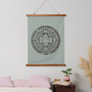Mexican Aztec Sun Stone Mayan Calendar 1 Hangend Wandkleed