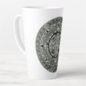 Mexican Aztec Sun Stone Mayan Calendar 1 Latte Mok (Linkerhoek)