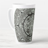 Mexican Aztec Sun Stone Mayan Calendar 1 Latte Mok (Linkerhoek)