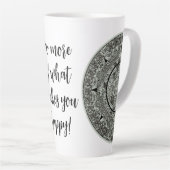 Mexican Aztec Sun Stone Mayan Calendar 1 Latte Mok (Rechterhoek)