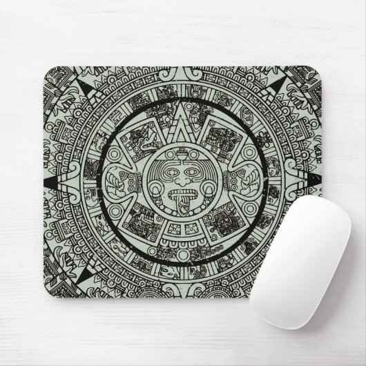 Mexican Aztec Sun Stone Mayan Calendar 1 Muismat (Met muis)