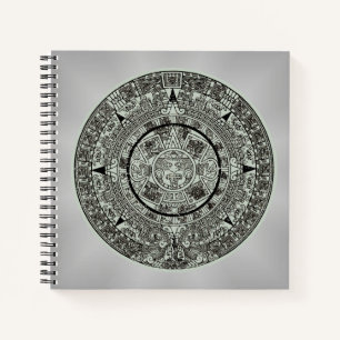 Mexican Aztec Sun Stone Mayan Calendar 1 Notitieboek