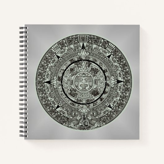 Mexican Aztec Sun Stone Mayan Calendar 1 Notitieboek (Voorkant)