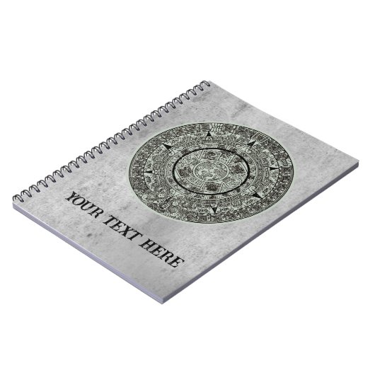 Mexican Aztec Sun Stone Mayan Calendar 1 Notitieboek (Linkerzijde)