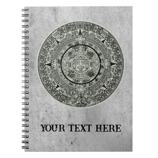 Mexican Aztec Sun Stone Mayan Calendar 1 Notitieboek (Voorkant)