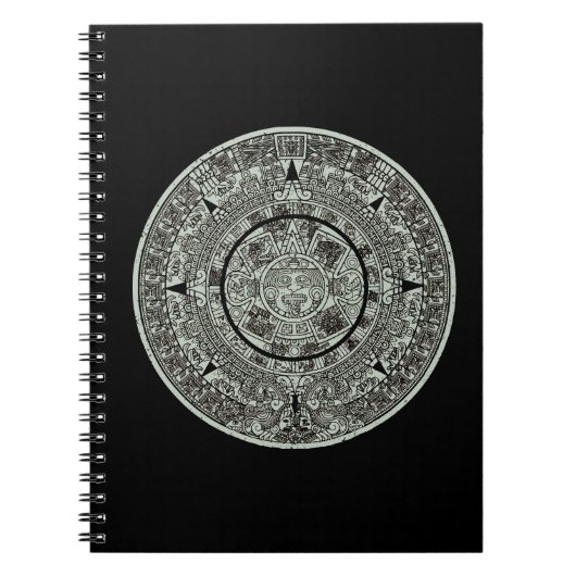 Mexican Aztec Sun Stone Mayan Calendar 1 Notitieboek (Voorkant)