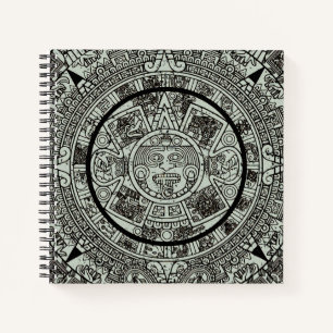Mexican Aztec Sun Stone Mayan Calendar 1 Notitieboek