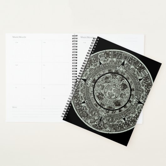 Mexican Aztec Sun Stone Mayan Calendar 1 Planner (Display)
