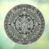 Mexican Aztec Sun Stone Mayan Calendar 1 Raamsticker (Vel 3)