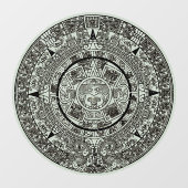 Mexican Aztec Sun Stone Mayan Calendar 1 Raamsticker (Vel)