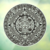 Mexican Aztec Sun Stone Mayan Calendar 1 Raamsticker (Vel 3)