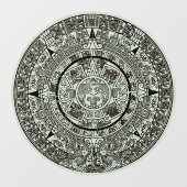 Mexican Aztec Sun Stone Mayan Calendar 1 Raamsticker (Vel)