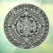 Mexican Aztec Sun Stone Mayan Calendar 1 Raamsticker (Vel 3)