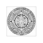 Mexican Aztec Sun Stone Mayan Calendar 1 Rubberstempel (Afrduk)