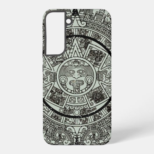Mexican Aztec Sun Stone Mayan Calendar 1 Samsung Galaxy Hoesje (Achterkant)