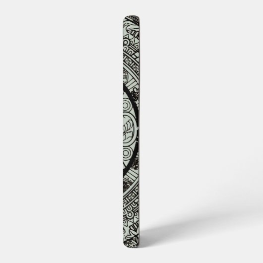 Mexican Aztec Sun Stone Mayan Calendar 1 Samsung Galaxy Hoesje (Linkerkant)