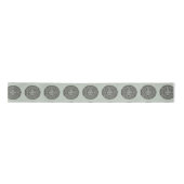 Mexican Aztec Sun Stone Mayan Calendar 1 Satijnen Lint (Voorkant)