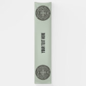 Mexican Aztec Sun Stone Mayan Calendar 1 Spandoek (Verticaal)