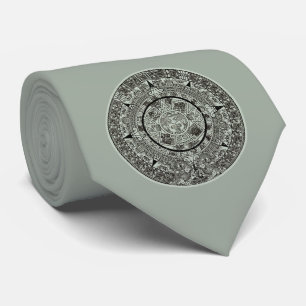 Mexican Aztec Sun Stone Mayan Calendar 1 Stropdas