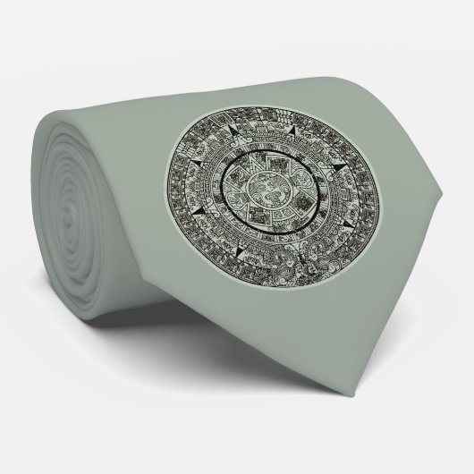 Mexican Aztec Sun Stone Mayan Calendar 1 Stropdas (Opgerold)