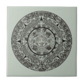 Mexican Aztec Sun Stone Mayan Calendar 1 Tegeltje (Voorkant)