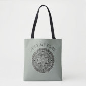 Mexican Aztec Sun Stone Mayan Calendar 1 Tote Bag (Voorkant)