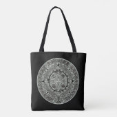 Mexican Aztec Sun Stone Mayan Calendar 1 Tote Bag (Achterkant)