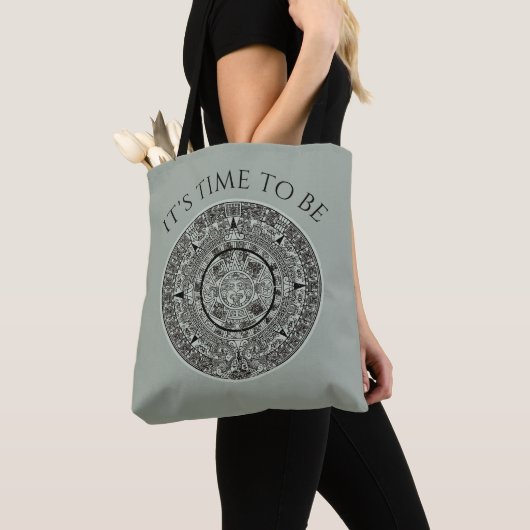 Mexican Aztec Sun Stone Mayan Calendar 1 Tote Bag (Dichtbij)