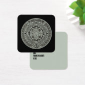 Mexican Aztec Sun Stone Mayan Calendar 1 Vierkante Visitekaartjes (Bureau)