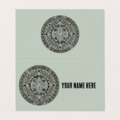 Mexican Aztec Sun Stone Mayan Calendar 1 Visitekaartje (Buitenkant ongevouwen)