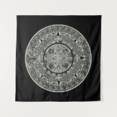 Mexican Aztec Sun Stone Mayan Calendar 1 Wandkleed (Voorkant (horizontaal))