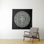 Mexican Aztec Sun Stone Mayan Calendar 1 Wandkleed (In Situ (horizontaal))