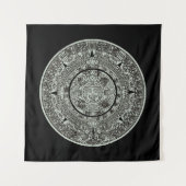 Mexican Aztec Sun Stone Mayan Calendar 1 Wandkleed (Voorkant)