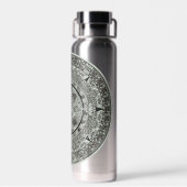 Mexican Aztec Sun Stone Mayan Calendar 1 Waterfles (Achterkant)