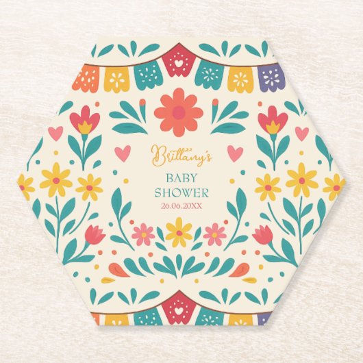 Mexican Baby Fiesta Cielito Lindo  Kartonnen Onderzetters (Voorkant)