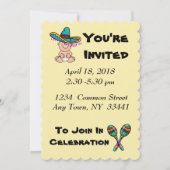 Mexican Baby shower Invitation to Customize Kaart (Voorkant)