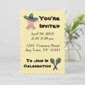 Mexican Baby shower Invitation to Customize Kaart (Staand voorkant)