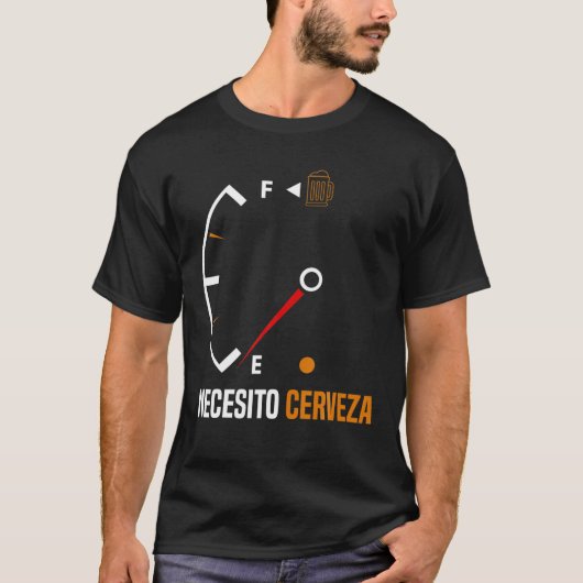 Mexican Beer Necesito Cerveza Cool T-shirt (Voorkant)