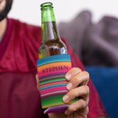 Mexican Blanket Fiesta Stripes Colorful Custom Blikjeskoeler