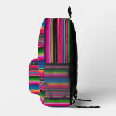 Mexican Blanket Fiesta Stripes Colorful Sarape Bedrukte Rugzak (Rechts)